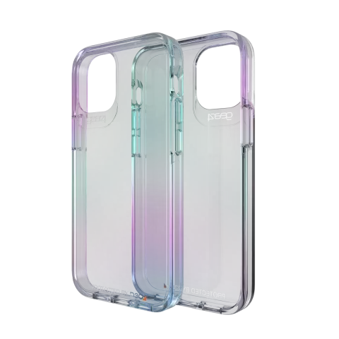 Coque Gear4 Crystal Palace D3O compatible avec iPhone 12 mini - holographique transparente