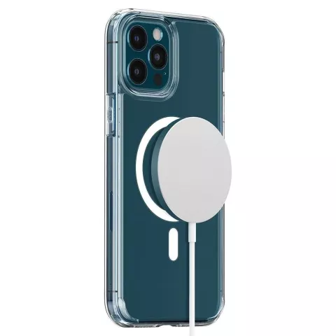 Coque Spigen Ultra Hybrid Magnetic Ring TPU Air Cushion compatible avec iPhone 12 Pro Max - transparente