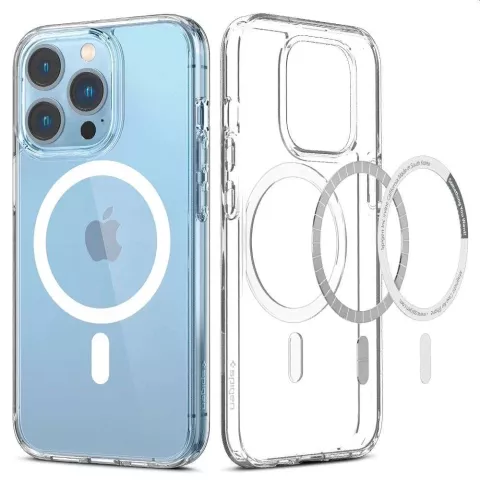 Spigen Ultra Hybrid Magnetic Ring TPU avec Air Cushion compatible avec iPhone 13 Pro Max - transparent