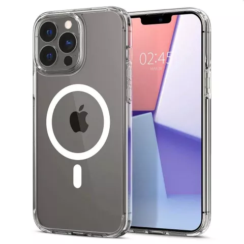 Spigen Ultra Hybrid Magnetic Ring TPU avec Air Cushion compatible avec iPhone 13 Pro Max - transparent