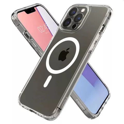 Spigen Ultra Hybrid Magnetic Ring TPU avec Air Cushion compatible avec iPhone 13 Pro Max - transparent