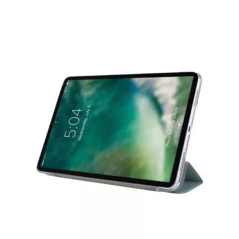 Xqisit Housse en TPU en tissu enduit compatible avec iPad 10.2 (2019 2020 2021) - verte