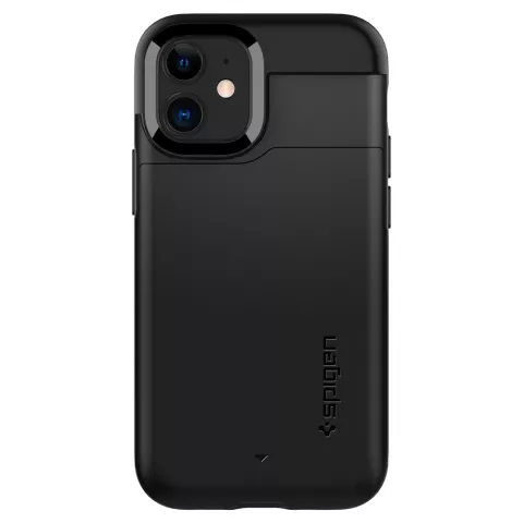 Spigen Slim Armor CS avec &eacute;tui Air Cushion compatible avec iPhone 12 et iPhone 12 Pro - noir