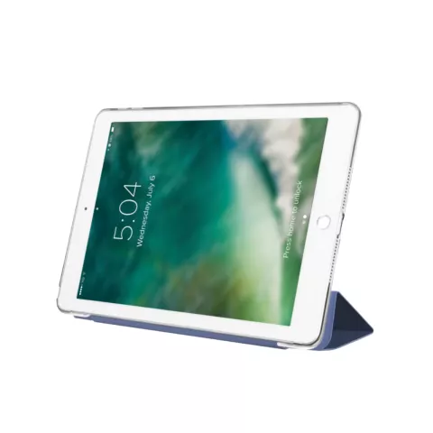 Xqisit &Eacute;tui souple au toucher compatible avec iPad 10.2 (2019 2020 2021) - bleu