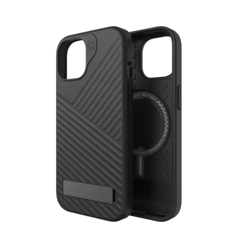 Coque ZAGG Denali Snap KS compatible avec iPhone 13, iPhone 14 et iPhone 15 - Noir