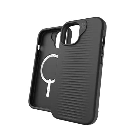 ZAGG Luxury Snap case compatible avec iPhone 15 - Noir