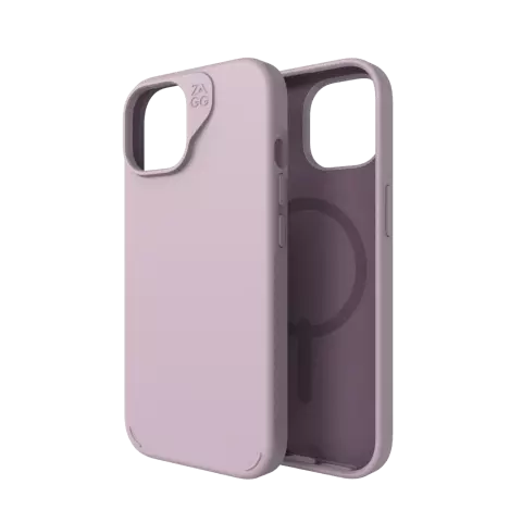 Coque ZAGG Manhattan Snap compatible avec iPhone 13, iPhone 14 et iPhone 15 - Violet