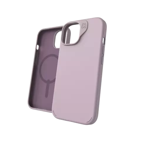 Coque ZAGG Manhattan Snap compatible avec iPhone 13, iPhone 14 et iPhone 15 - Violet