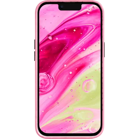 Coque Laut Motif compatible avec iPhone 14 - Rose