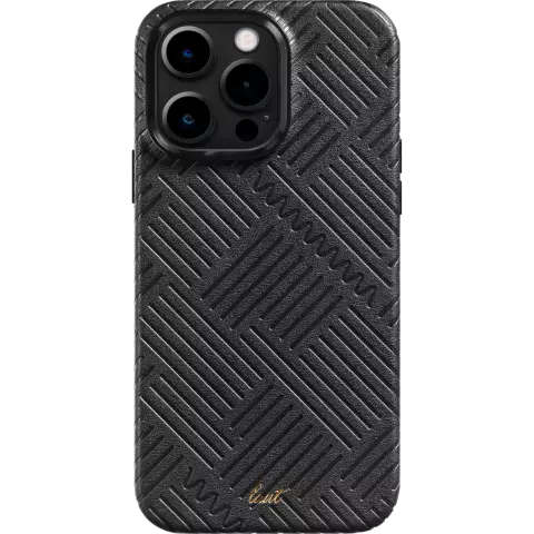 Coque Laut Motif compatible avec iPhone 14 Pro - Noir