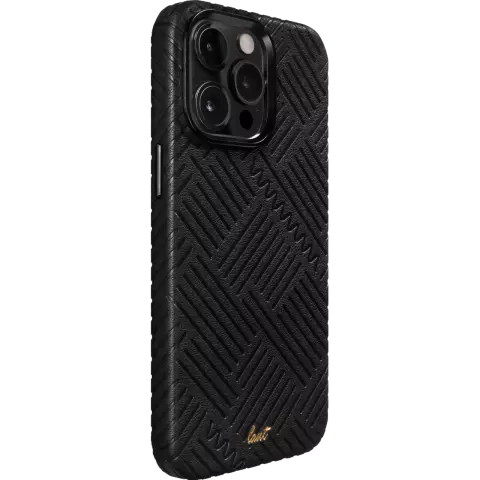 Coque Laut Motif compatible avec iPhone 14 Pro - Noir