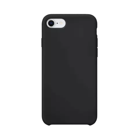 Xqisit NP Silicone Case Anti Bac compatible avec iPhone 6, 6s, 7, 8, SE 2020 et SE 2022 - Noir