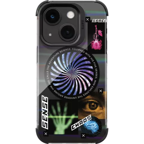 Coque cosmique Laut Pop compatible avec iPhone 15 - Color&eacute;e