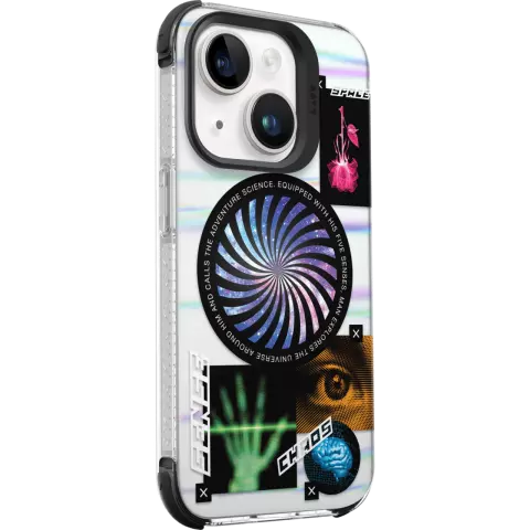 Coque cosmique Laut Pop compatible avec iPhone 15 - Color&eacute;e