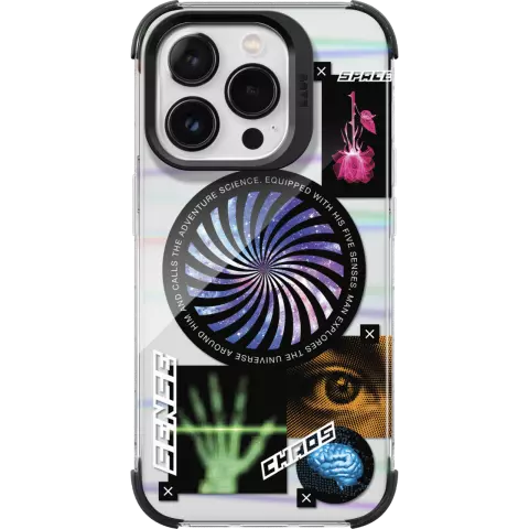 Coque cosmique Laut Pop compatible avec iPhone 15 Pro - Color&eacute;e