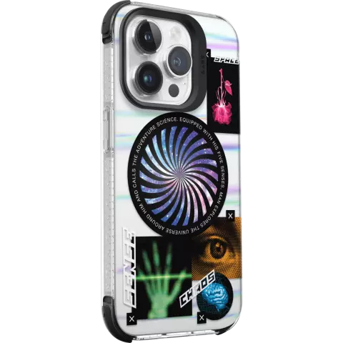 Coque cosmique Laut Pop compatible avec iPhone 15 Pro - Color&eacute;e