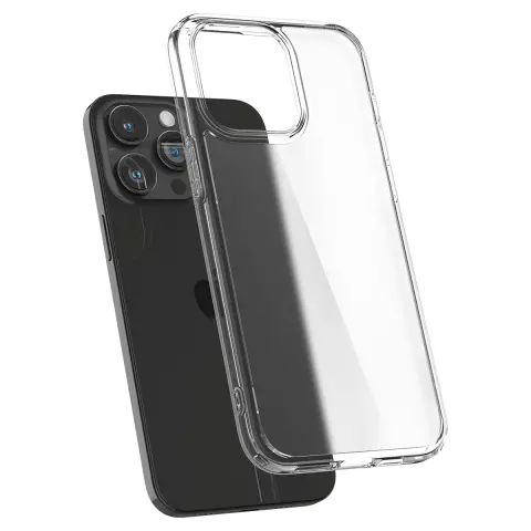 Coque Spigen Ultra Hybrid compatible avec iPhone 15 Pro - Transparente