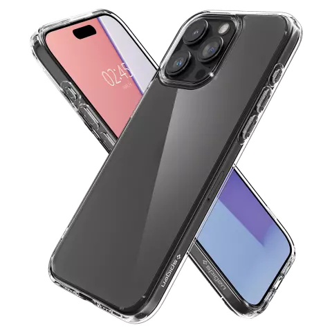 Coque Spigen Ultra Hybrid compatible avec iPhone 15 Pro - Transparente