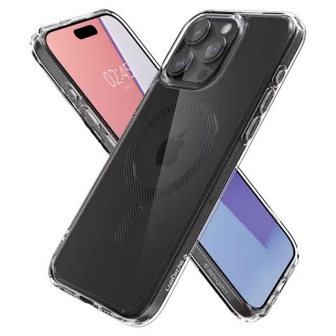 Coque Spigen Ultra Hybrid MagFit compatible avec iPhone 15 Pro - Noir