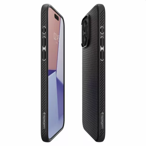 Coque Spigen Liquid Air Case pour iPhone 15 Pro - noire