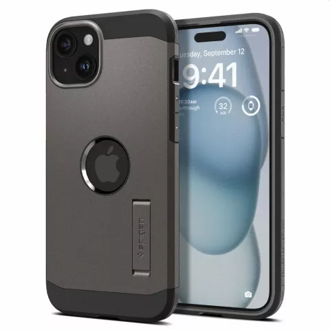 Spigen Tough Armor Magfit Case compatible avec iPhone 15 - noir