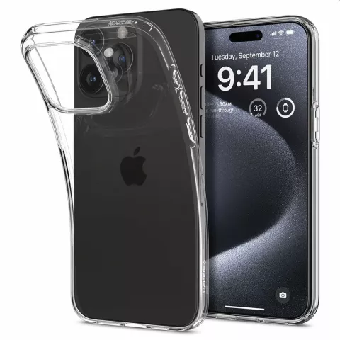 Coque Spigen Liquid Crystal compatible avec iPhone 15 Pro - Transparente