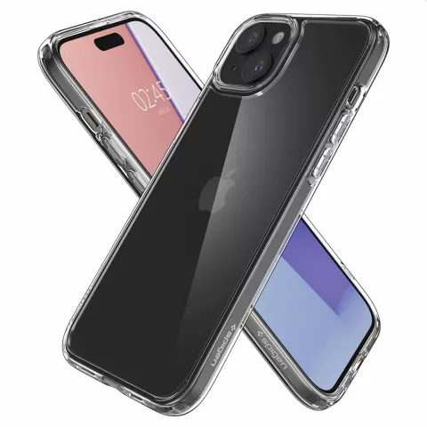 Coque Spigen Ultra Hybrid compatible avec iPhone 15 - Transparente