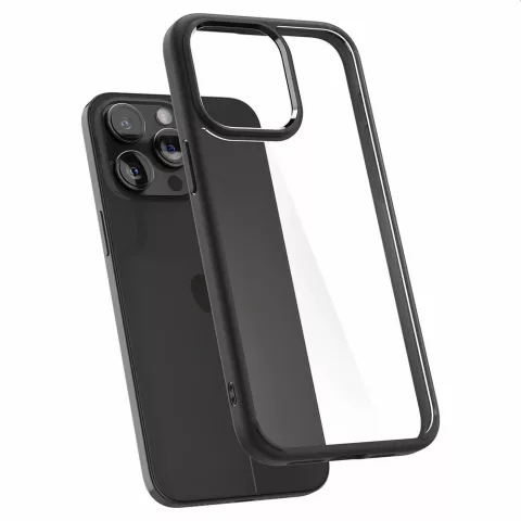 Spigen Ultra Hybrid Case compatible avec iPhone 15 Pro Max - Noir mat