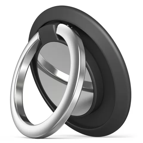 Support De Bague Pour Smartphone Poign&eacute;e De Support De Doigt Magn&eacute;tique - Noir