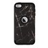 Armor Case Anti-dust Marble compatible avec iPod Touch 5 6 7 - Marbre noir