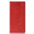 &Eacute;tui de couverture en simili cuir de style portefeuille vintage &eacute;tui compatible avec iPhone XS Max - Rouge