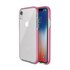 Coque de protection &agrave; bord color&eacute; compatible avec iPhone XR Case TPE TPU Back Cover - Rose