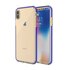 Coque de protection &agrave; bord color&eacute; compatible avec iPhone XS Max Case TPE TPU Back Cover - Bleu