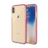 Coque de protection &agrave; bord color&eacute; compatible avec iPhone XS Max Case TPE TPU Back Cover - Rose