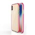 Coque de protection &agrave; bord color&eacute; compatible avec iPhone X XS Case TPE TPU Back Cover - Rose