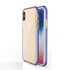 Coque de protection &agrave; bord color&eacute; compatible avec iPhone X XS Case TPE TPU Back Cover - Bleu