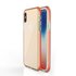 Coque de protection &agrave; bord color&eacute; compatible avec iPhone X XS Case TPE TPU Back Cover - Orange