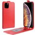 &Eacute;tui portefeuille en simili cuir &agrave; rabat vertical &eacute;tui compatible avec iPhone 11 Pro Max - Rouge