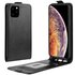 &Eacute;tui portefeuille en simili cuir &agrave; rabat vertical &eacute;tui compatible avec iPhone 11 Pro Max - Noir