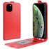 &Eacute;tui portefeuille en similicuir &agrave; rabat vertical &eacute;tui compatible avec iPhone 11 Pro - Rouge