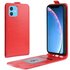 &Eacute;tui portefeuille en simili cuir &agrave; rabat vertical &eacute;tui compatible avec iPhone 11 - Rouge