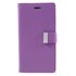 Mercury Goospery Leather compatible avec iPhone 7 Plus 8 Plus Walletcase 7 cartes - Violet