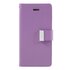 Mercury Goospery Leather compatible avec iPhone 7 8 SE 2020 SE 2022 &Eacute;tui portefeuille 7 cartes - Violet