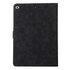 Housse de protection en cuir artificiel compatible avec iPad 2017 2018 - Noir