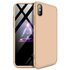 Housse de protection 360&deg; la coque compatible avec iPhone XR - Or