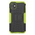 Coque hybride standard antichoc compatible avec iPhone 11 - Vert Noir