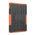 Profil De Pneu Poign&eacute;e De Couverture B&eacute;quille En Plastique TPU compatible avec iPad 10,2 Pouces - Orange