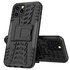 Coque en plastique antichoc et TPU absorbant les chocs compatible avec iPhone 12 et iPhone 12 Pro - noir