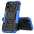 Coque TPU absorbant les chocs compatible avec iPhone 12 et &agrave; l&#039;iPhone 12 Pro - noir avec bleu