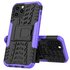 Coque TPU absorbant les chocs compatible avec iPhone 12 et &agrave; l&#039;iPhone 12 Pro - noir avec violet